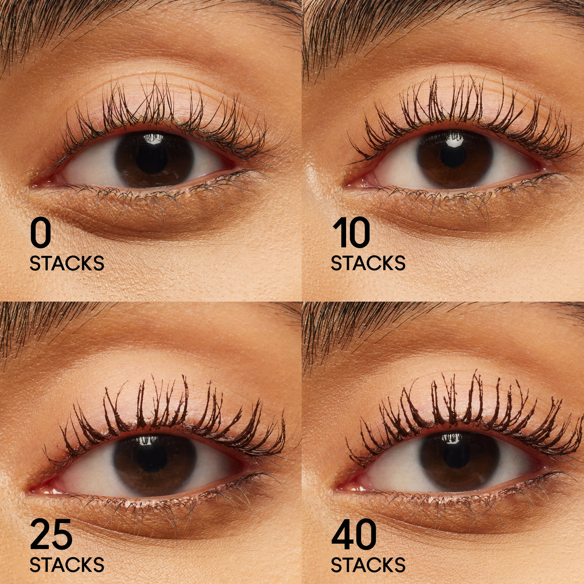 M·A·CStack Mascara, 12.0 ml, Chestnut Stack, Model, medium