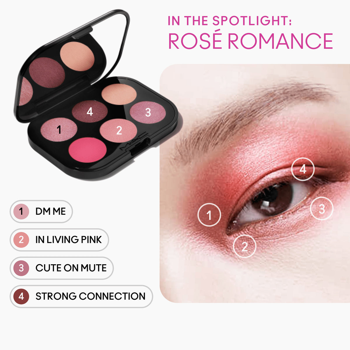 Connect In Colour Eyeshadow Palette: Rose Lens, 6.25 g, Multi, Alt