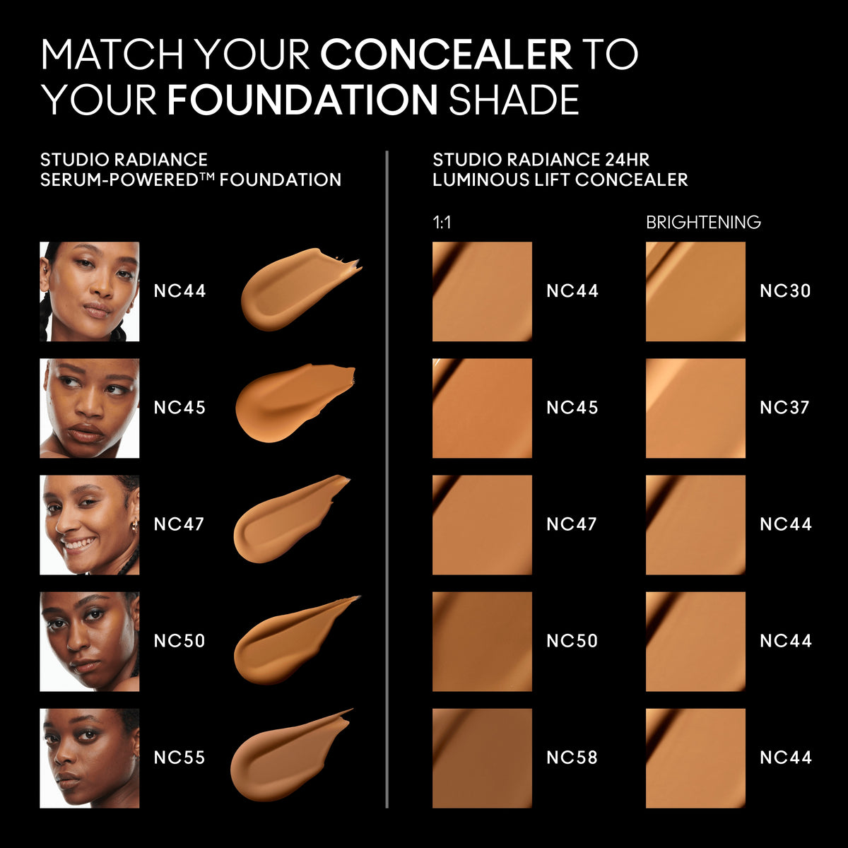 Studio Radiance 24hr Luminous Lift Concealer, 11.0 ml, NC44, Alt