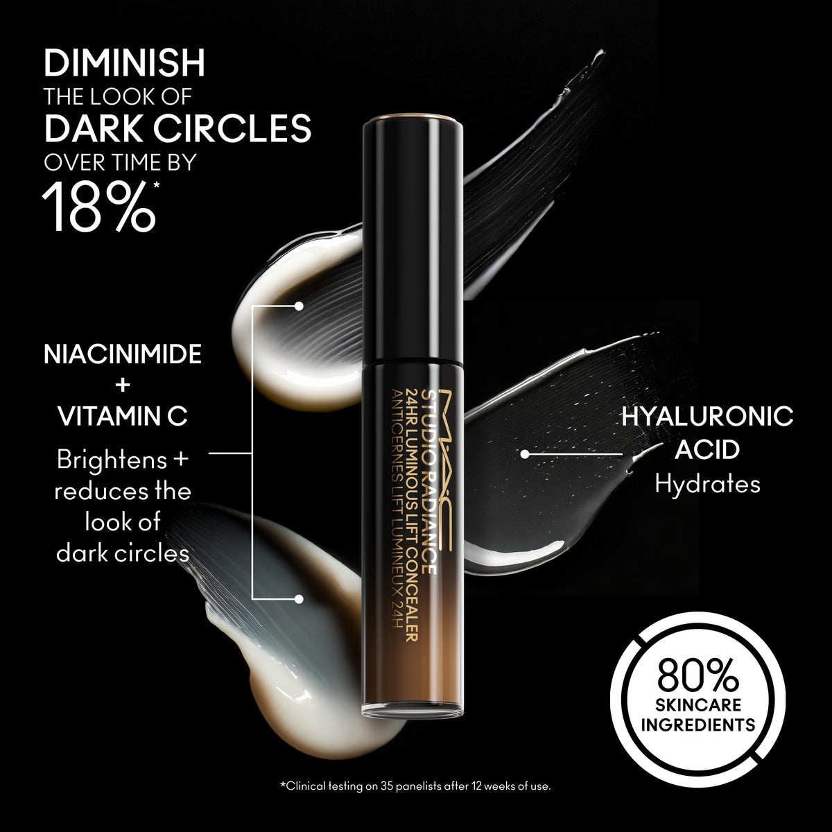Studio Radiance 24hr Luminous Lift Concealer, 11.0 ml, N12, Alt