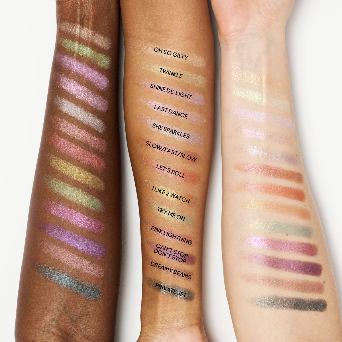 Glitter Eyeshadow Pro Palette Refill, 1.0 g, Pink Lightning, Model, multiple