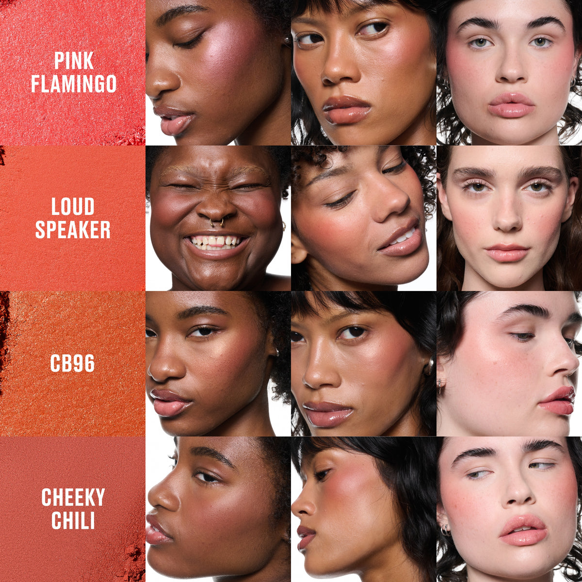 Skinfinish Colourstruck Blush, 4.5 g, Pink Flamingo, Model, multiple