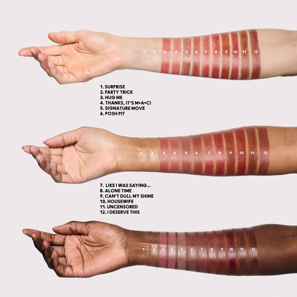 Lustreglass Sheer-Shine Lipstick, 3.5 g, Party Trick, Model
