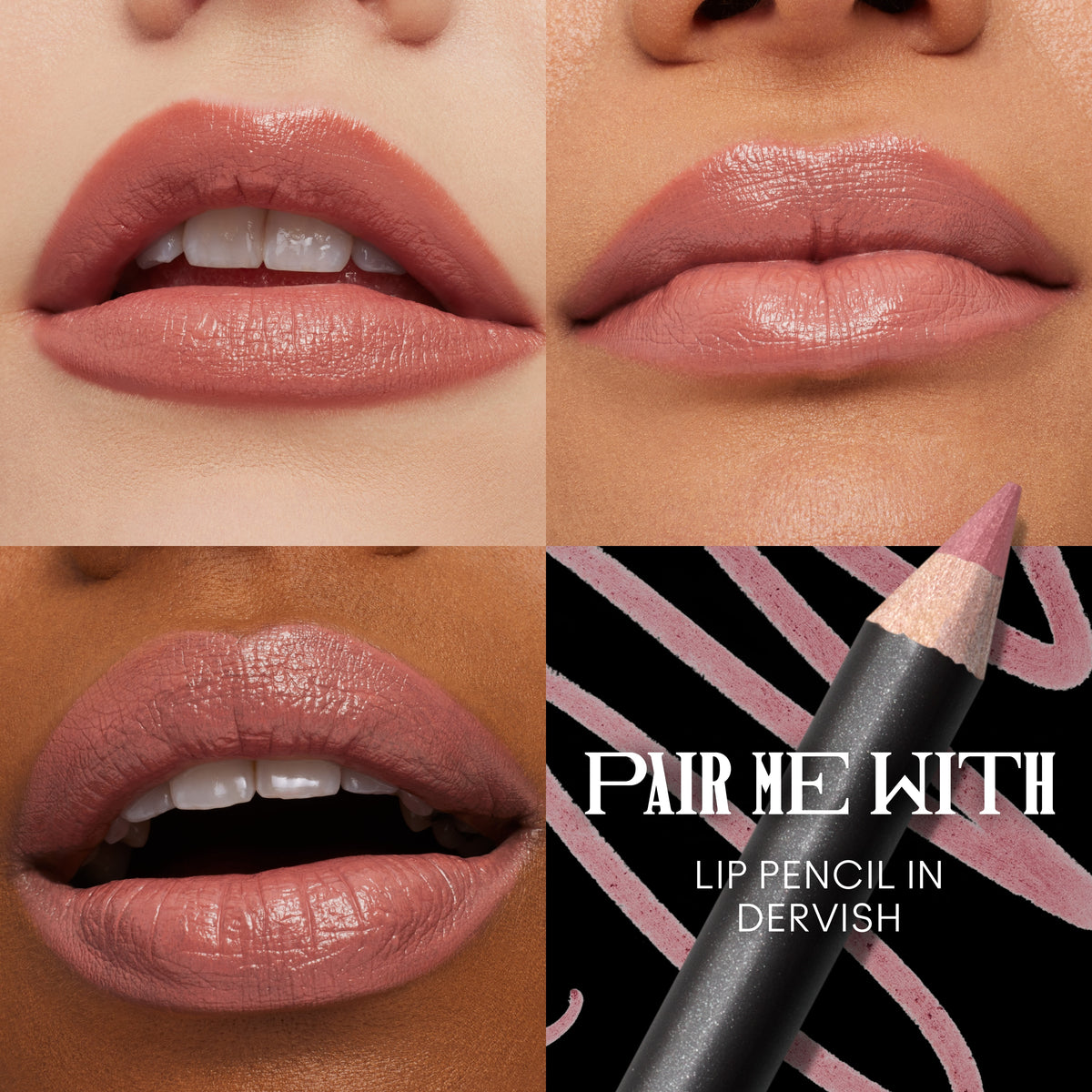 Satin Soirée Mini Lip Trio, Model, multiple