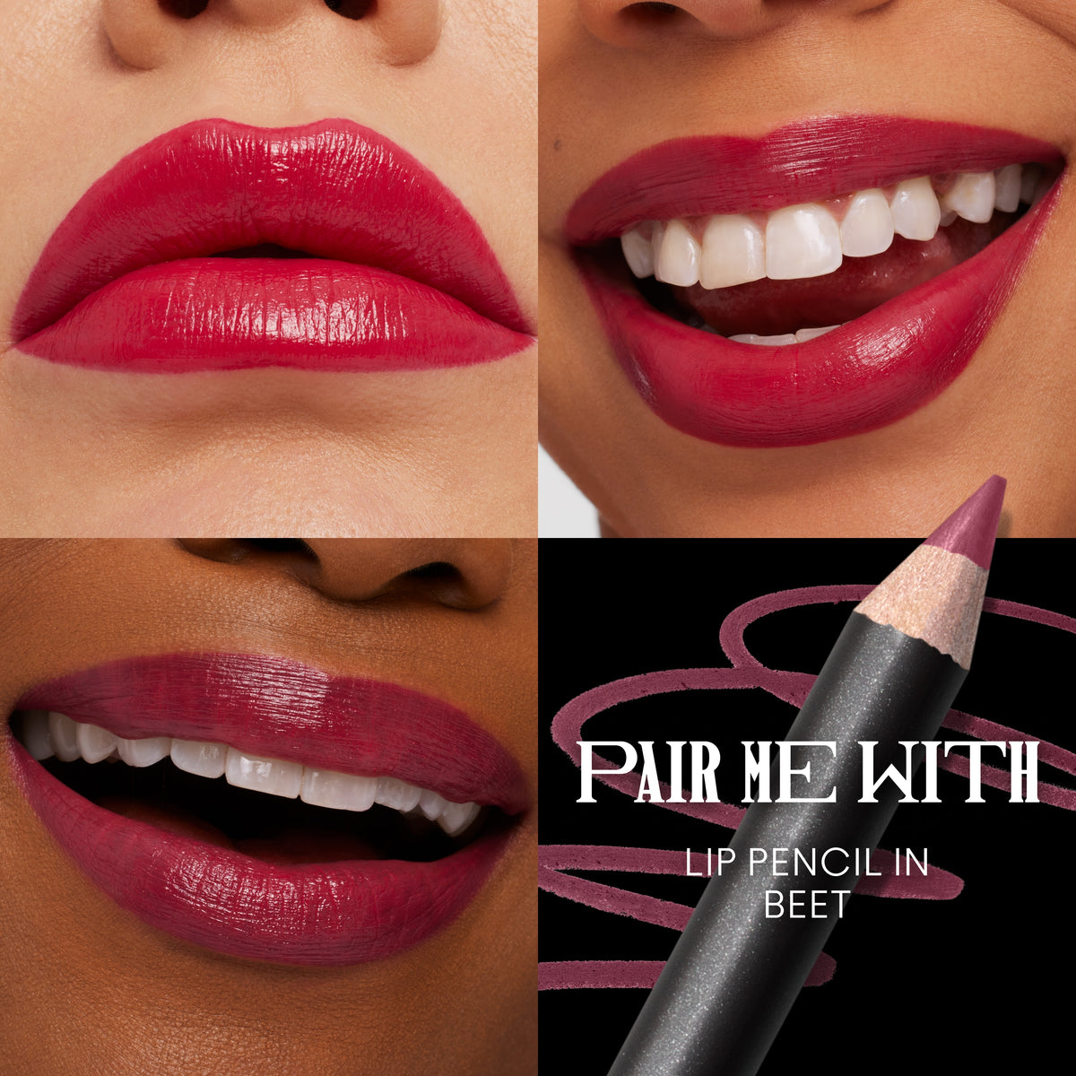 Satin Soirée Mini Lip Trio, Model, multiple