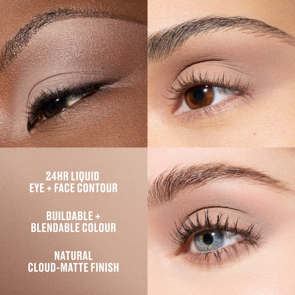 Multisculpt Matte Liquid Eye and Face Colour, 4.5 ml, Tailor Grey, Model