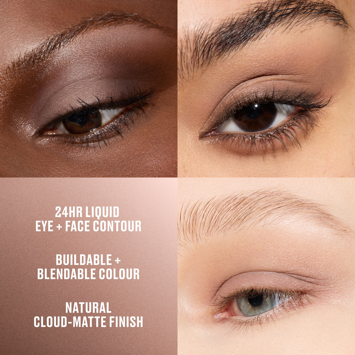 Multisculpt Matte Liquid Eye and Face Colour, 4.5 ml, Stone, Model