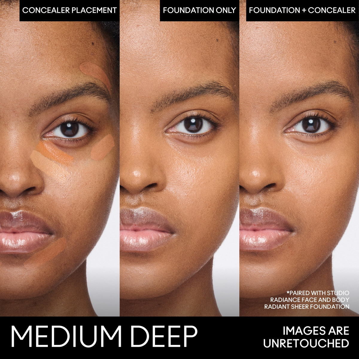 Studio Fix Conceal and Correct Palette, 6.0 g, Medium Deep, Model, deep