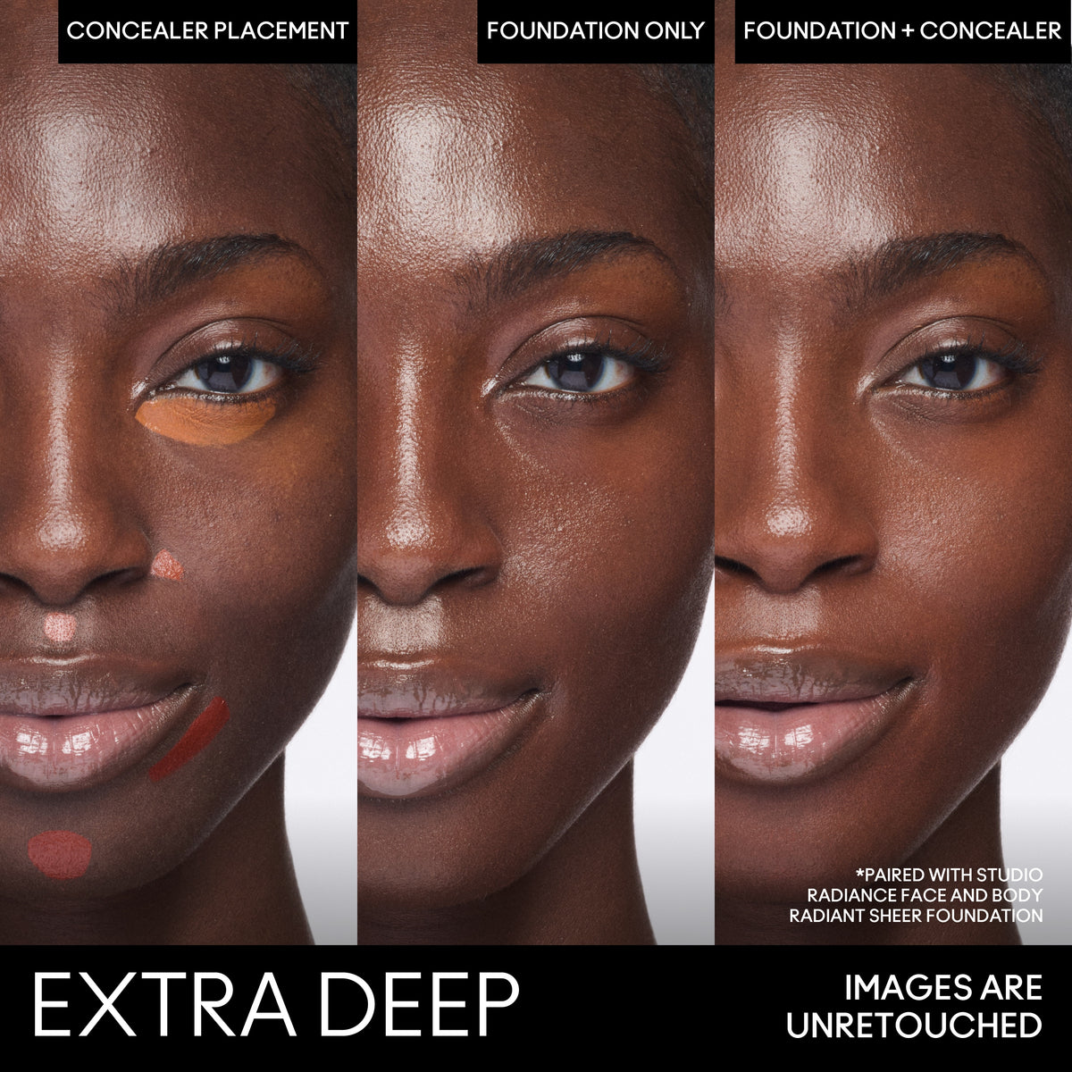 Studio Fix Conceal and Correct Palette, 6.0 g, Extra Deep, Model, deep