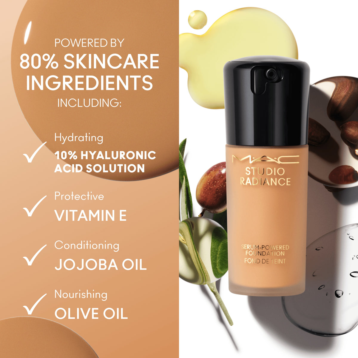 Studio Radiance Serum-Powered™ Foundation, 30.0 ml, NW8 NW8, NW8, Alt