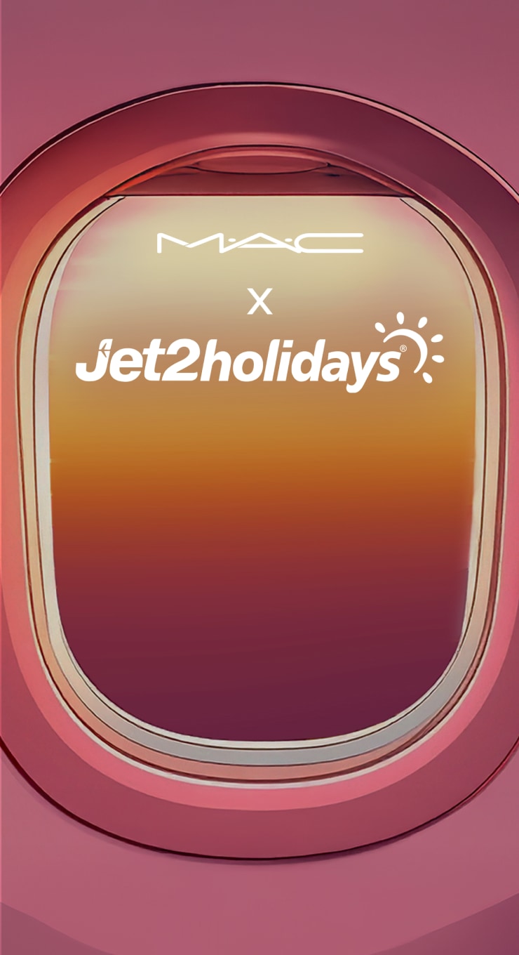 jet2holiday x mac - airplane window with sunset