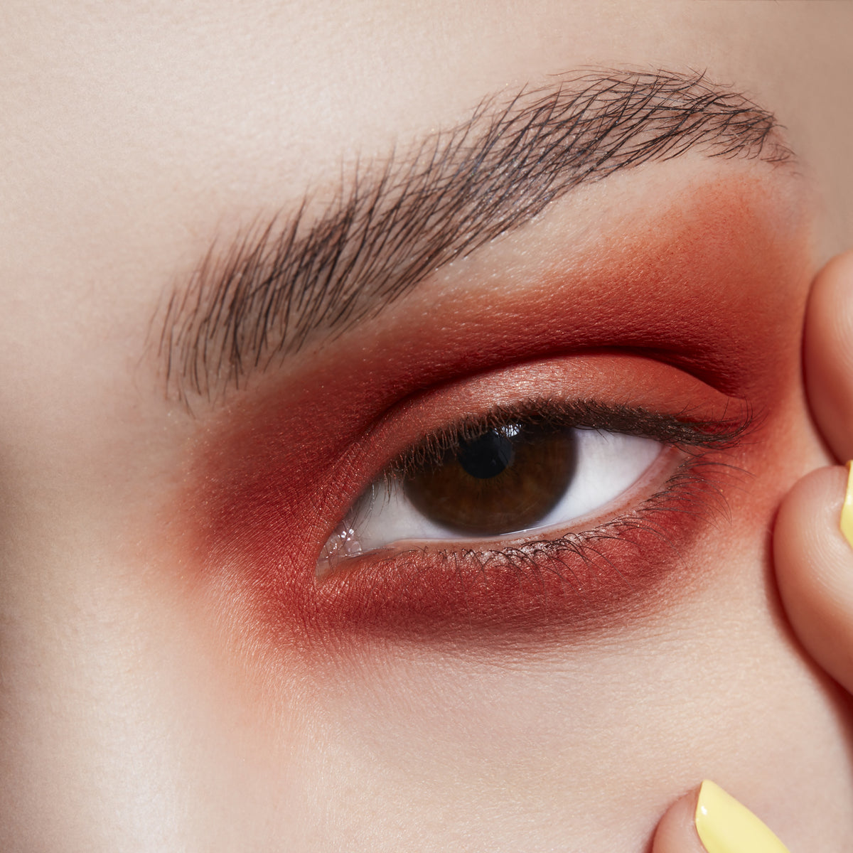 Eyeshadow / Pro Palette Refill Pan, 1.5 g, Red Brick, Model, light