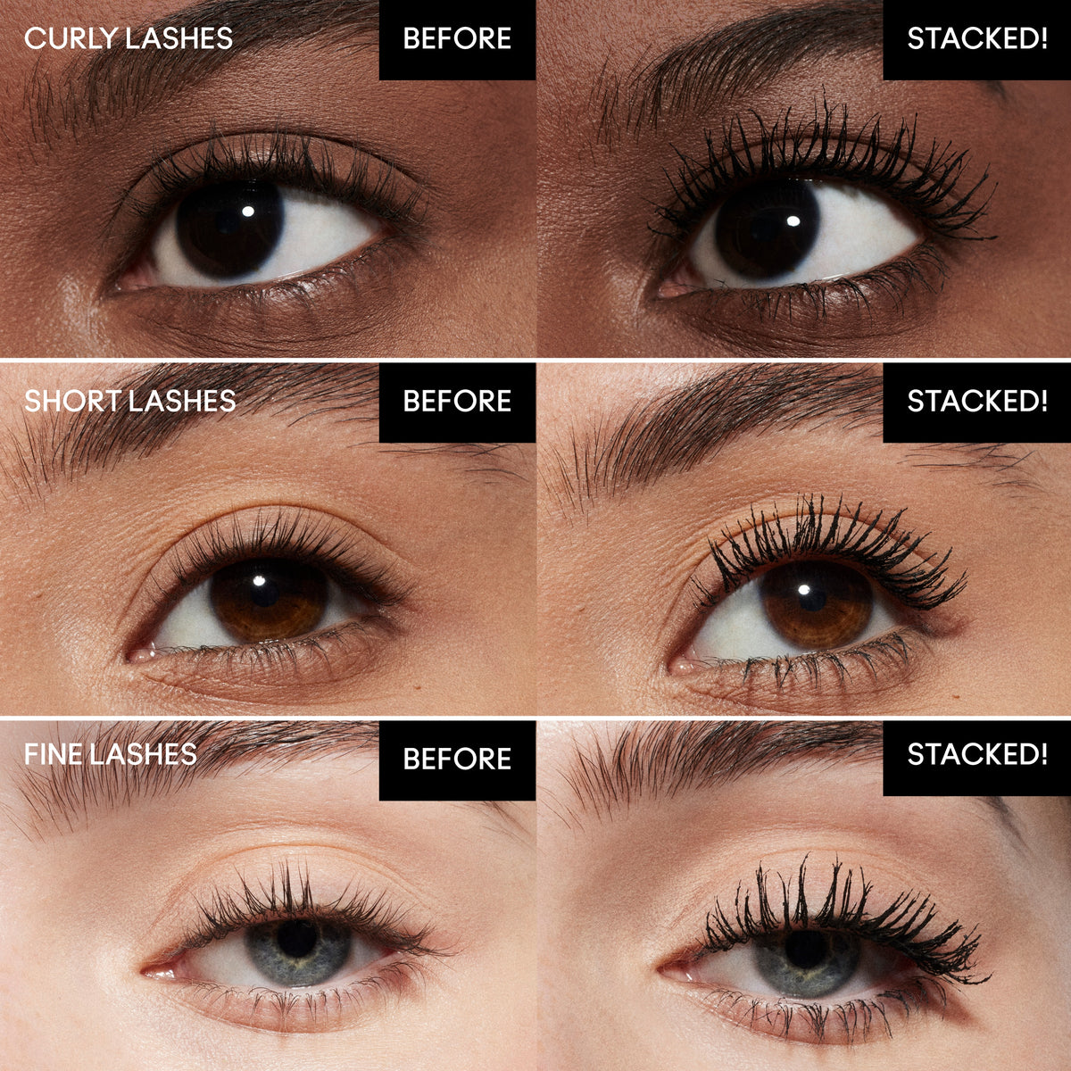 M·A·CStack ELEVATED MASCARA, 12.0 ml, Black Stack, Model, multiple