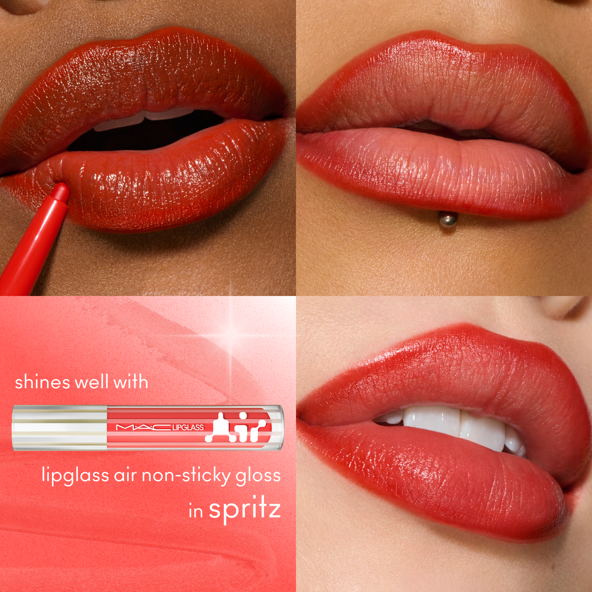 Lipglazer Glossy Liner, 0.25 g, Lady Danger, Model
