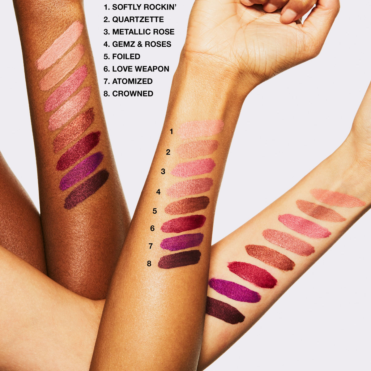 Retro Matte Liquid Lipcolour Metallics, 5.0 ml, Metallic Rose, Model