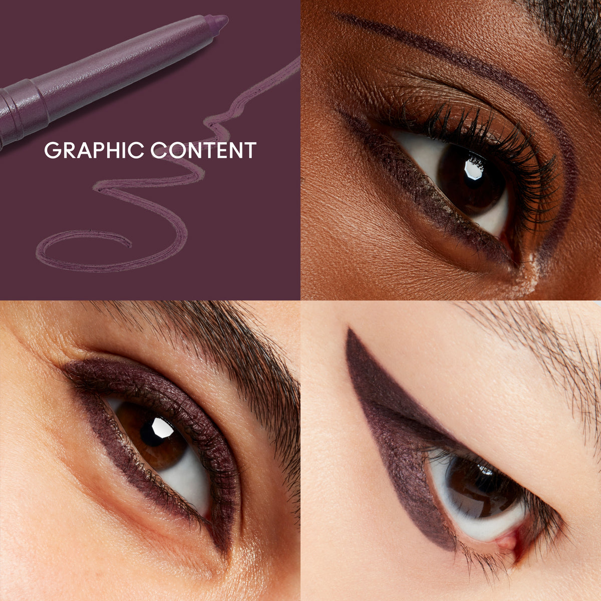 Colour Excess Gel Pencil Eyeliner, 0.35 g, Graphic Content, Model