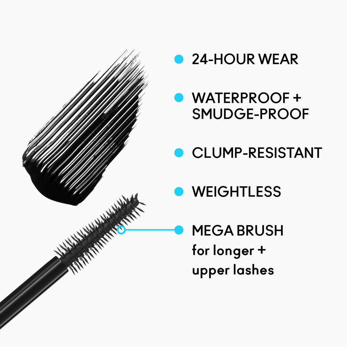 M·A·CStack Waterproof Mascara, 12.0 ml, Black Stack, Smoosh