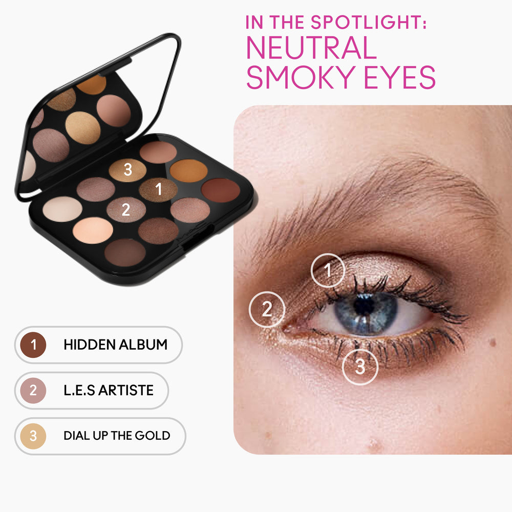 Connect In Colour Eyeshadow Palette: Unfiltered Nudes, 12.2 g, Multi, Alt