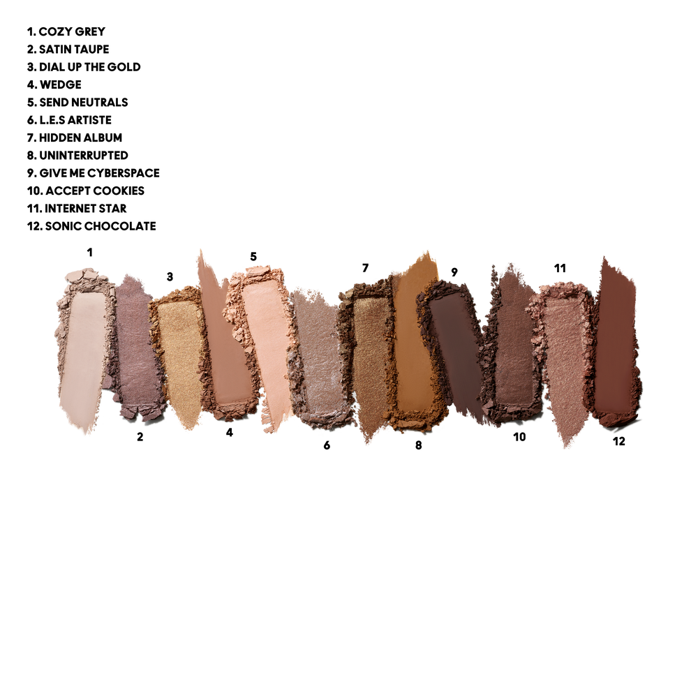 Connect In Colour Eyeshadow Palette: Unfiltered Nudes, 12.2 g, Multi, Smoosh