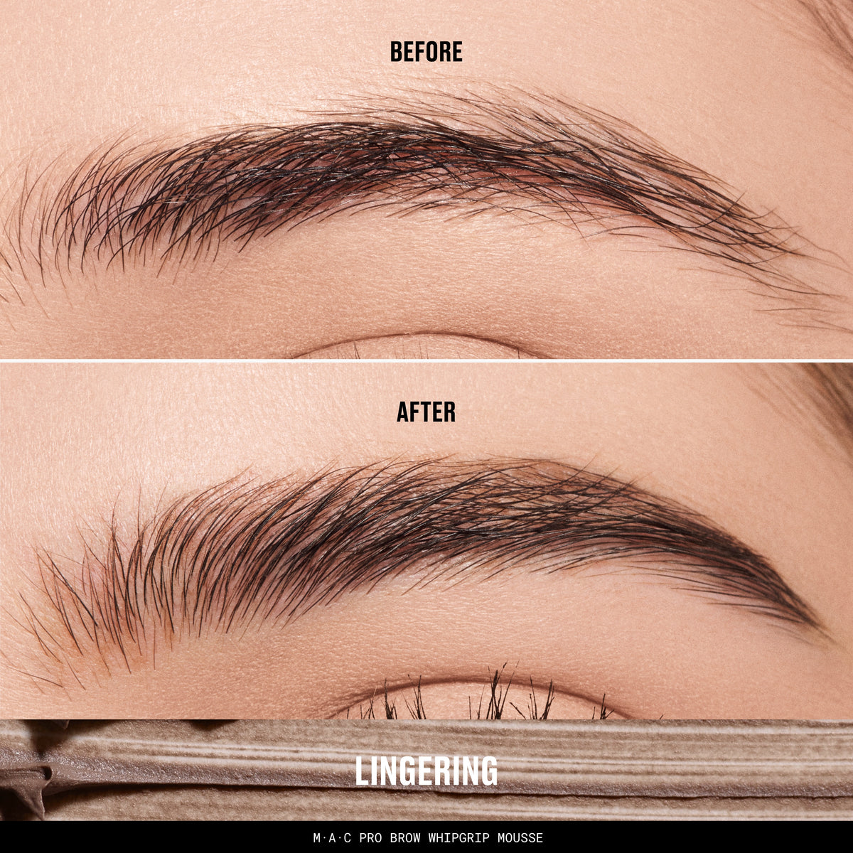 MAC Pro Brow WhipGrip Mousse, 4.0 g, Lingering, Model, light
