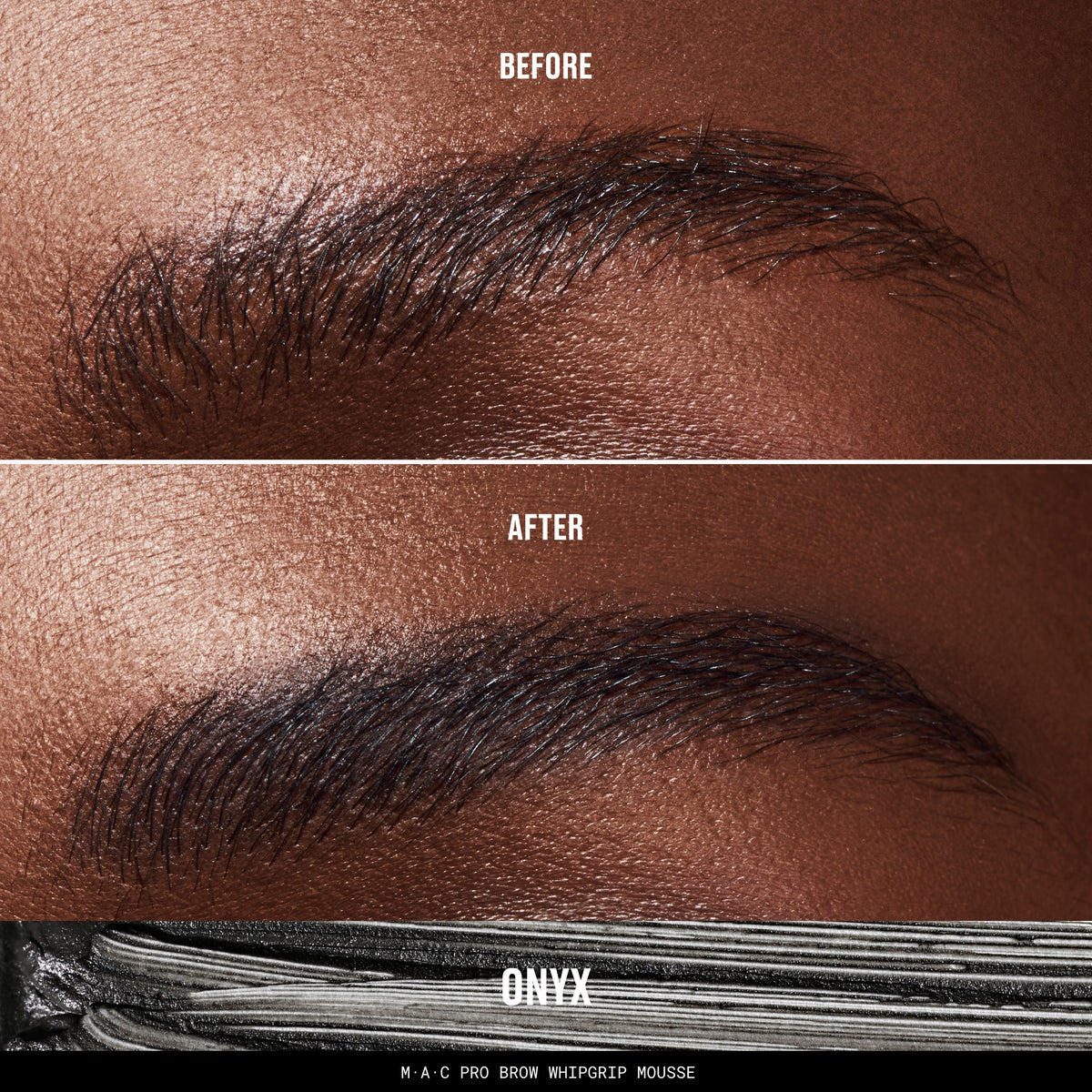 MAC Pro Brow WhipGrip Mousse, 4.0 g, Onyx, Model, deep