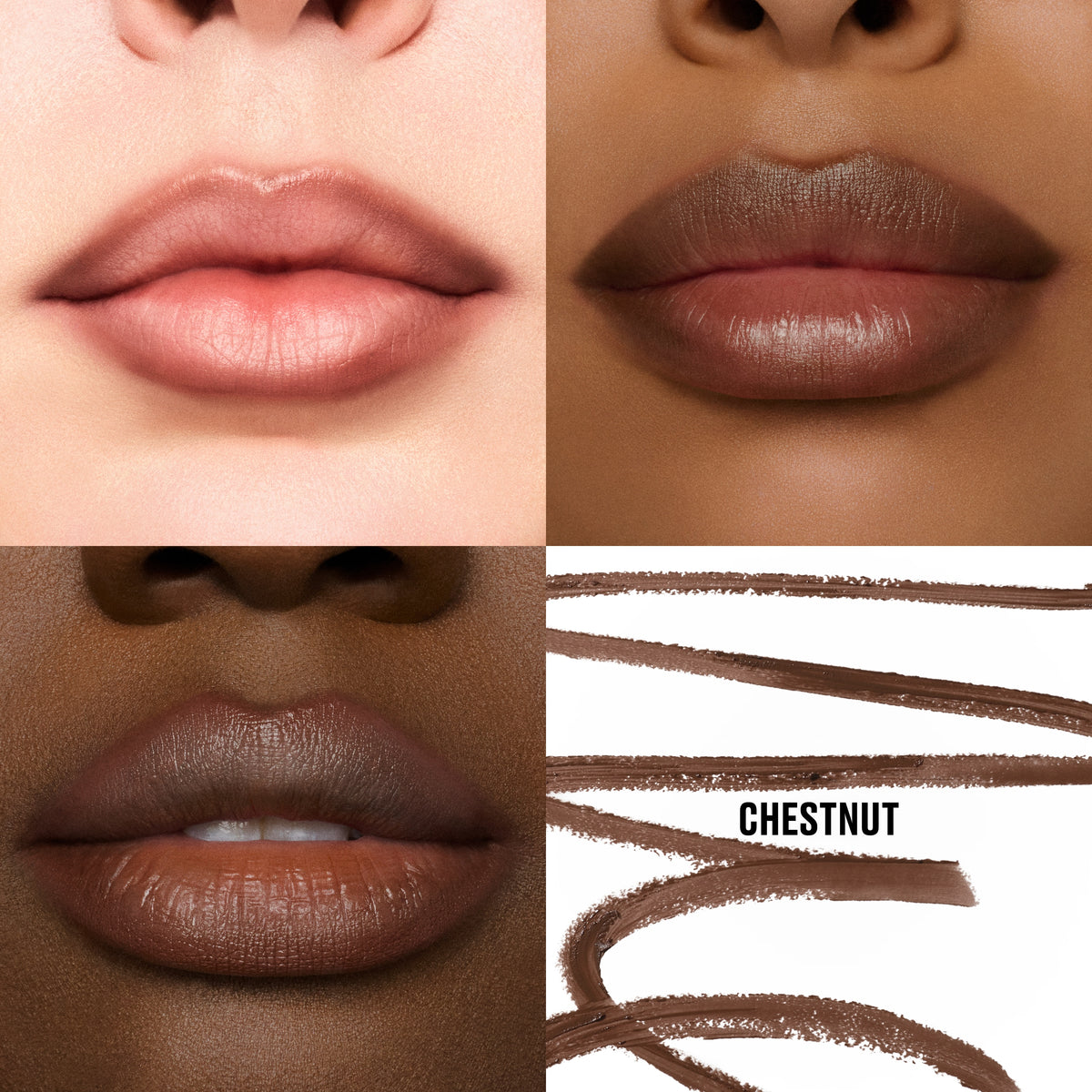 Lipglazer Glossy Liner, 0.25 g, Chestnut, Model, multiple