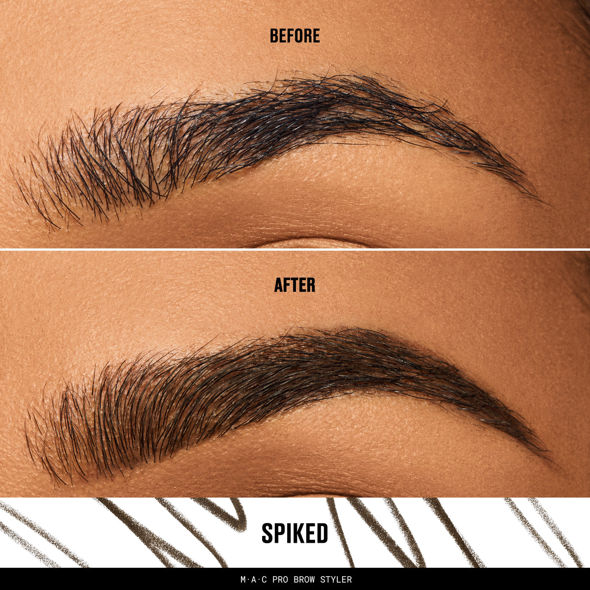 MAC Pro Brow Styler Fill & Shade Brow Pencil, 0.08 g, Spiked, Model, medium