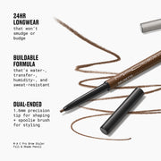 MAC Pro Brow Styler Fill & Shade Brow Pencil, 0.08 g, Spiked, Alt