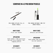 MAC Pro Brow Styler Fill & Shade Brow Pencil, 0.08 g, Spiked, Alt