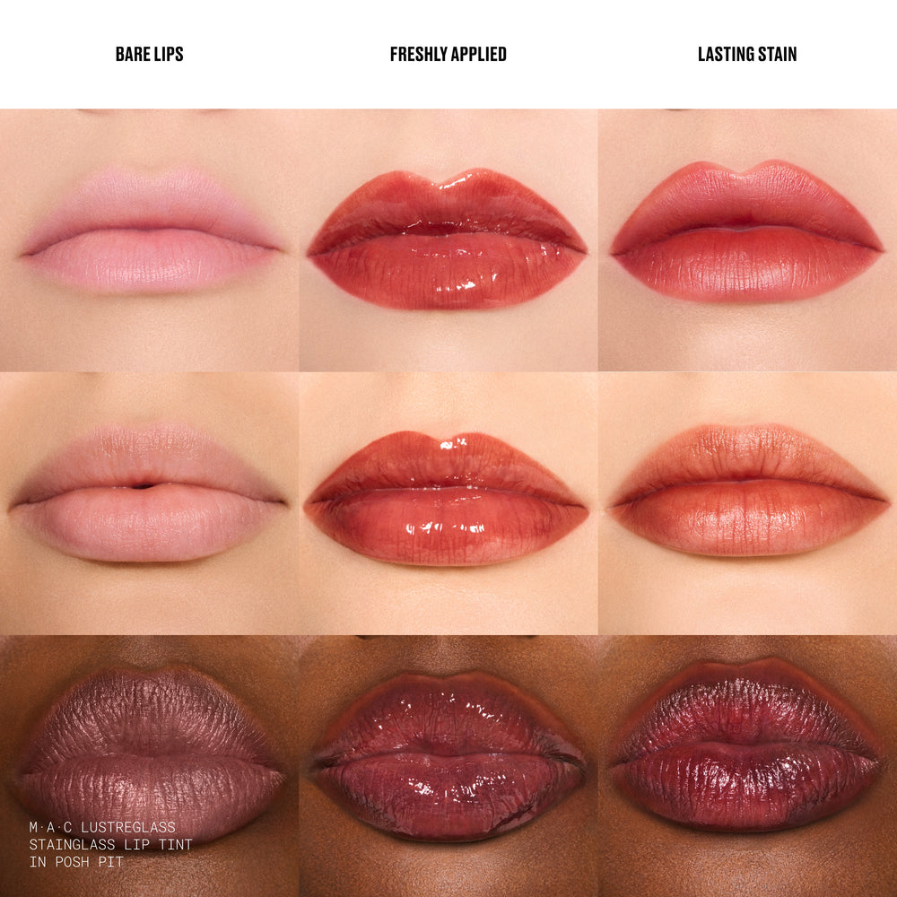 Lustreglass Stainglass Lip Tint, 3.0 ml, Posh Pit, Model