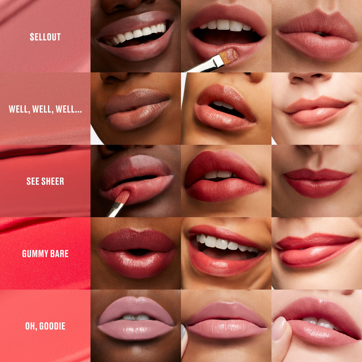 Lustreglass Sheer-Shine Lipstick, 3.5 g, Gummy Bare, Model, multiple