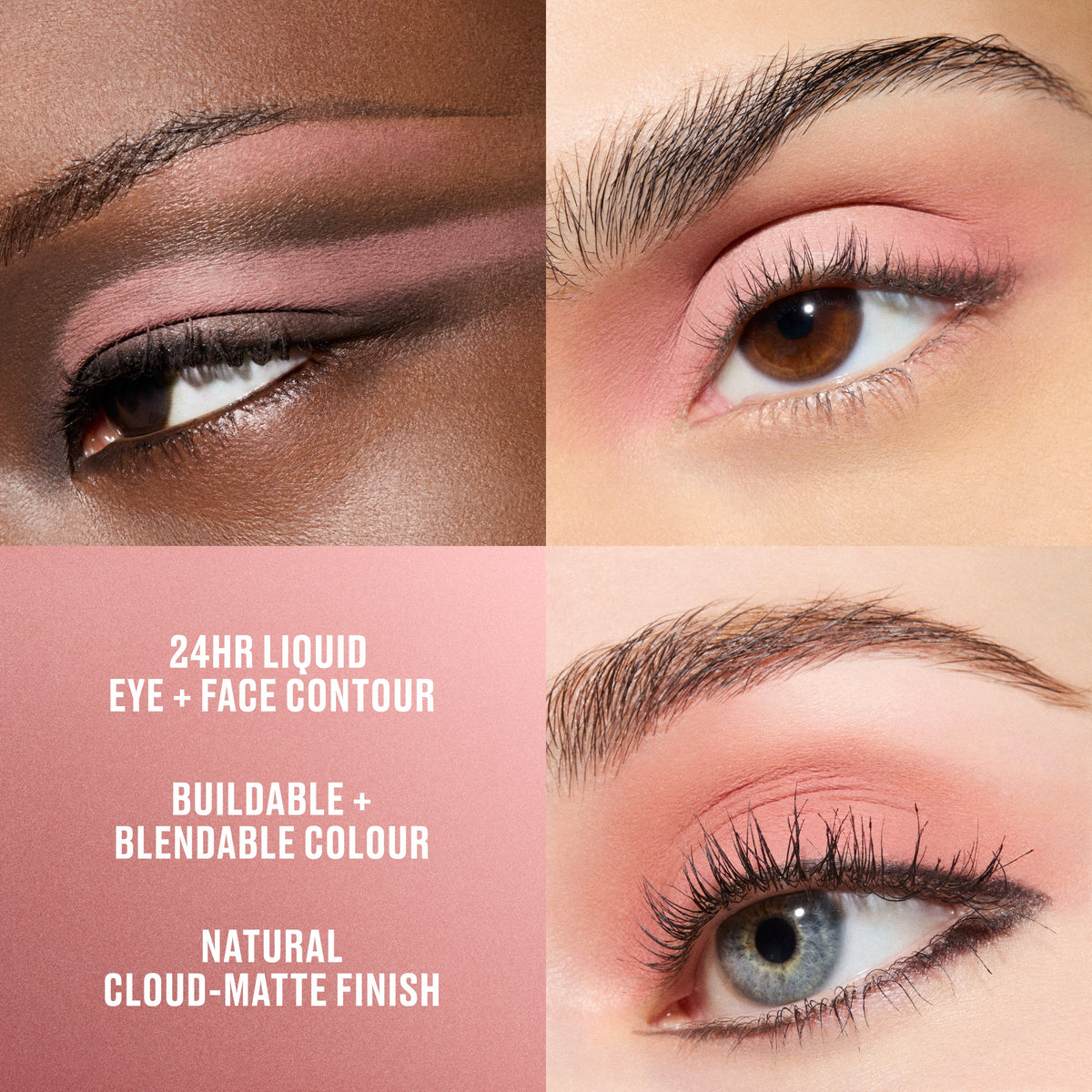 Multisculpt Matte Liquid Eye and Face Colour, 4.5 ml, Velvet Teddy, Model