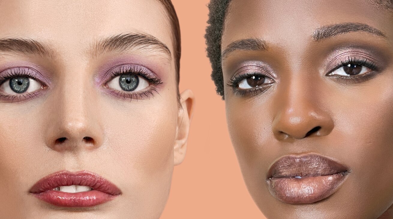 Close-up of two models showcasing the Everyday Beauty makeup service, an effortless, everyday beauty look