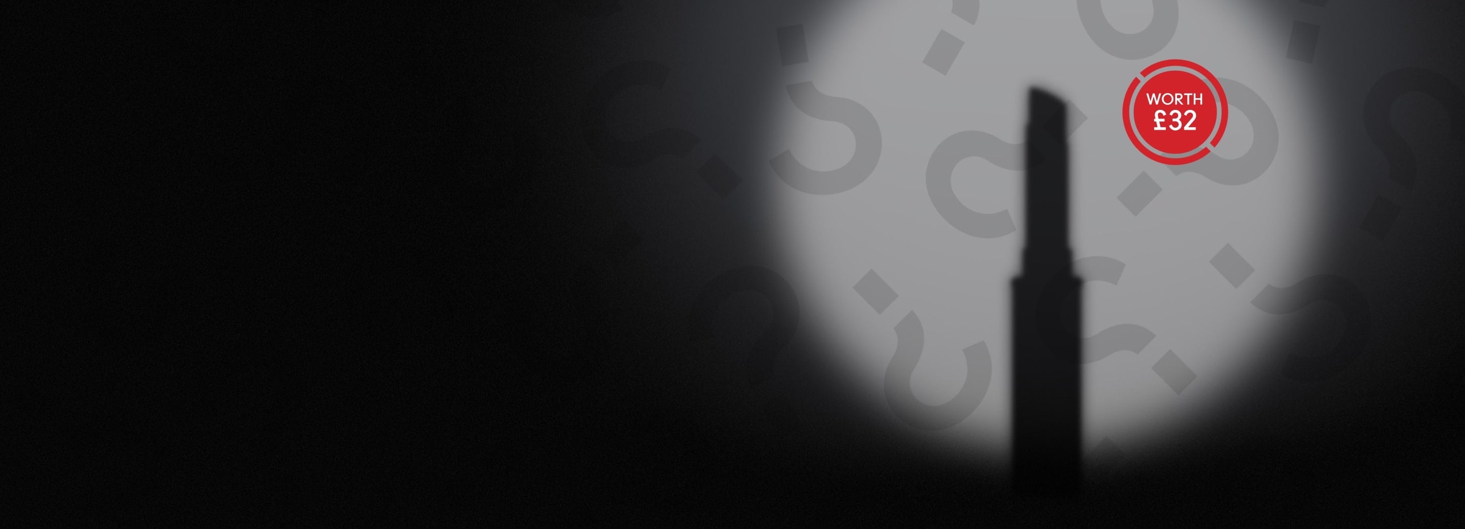 mystery lipstick on black backround