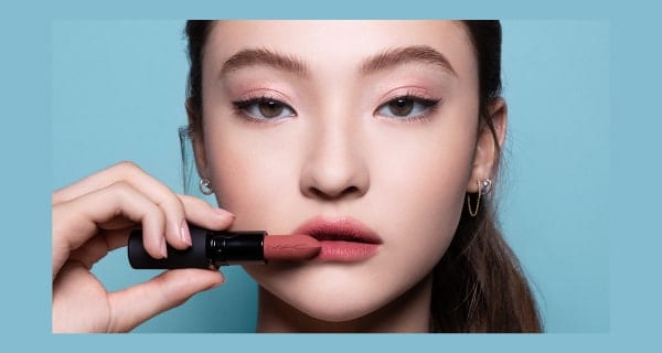 Ella wearing new powder kiss lipstick