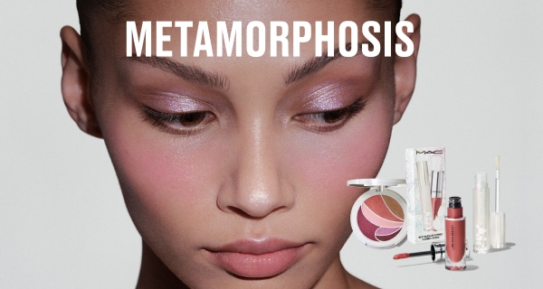 Model wearing dazzle shadow and lips