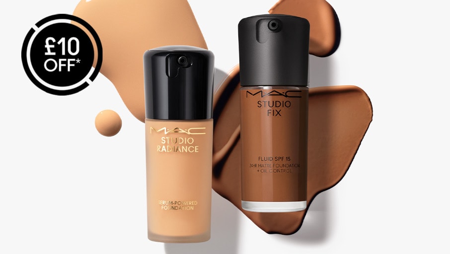 foundations on white background