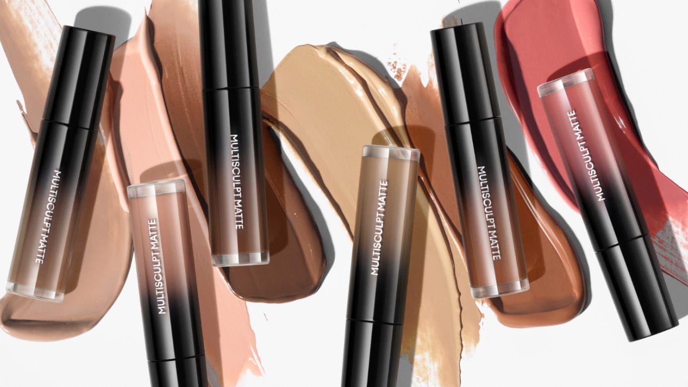 Model before and after with face new products