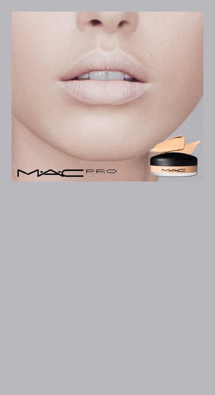 mac pro lip erase - close up of models lips