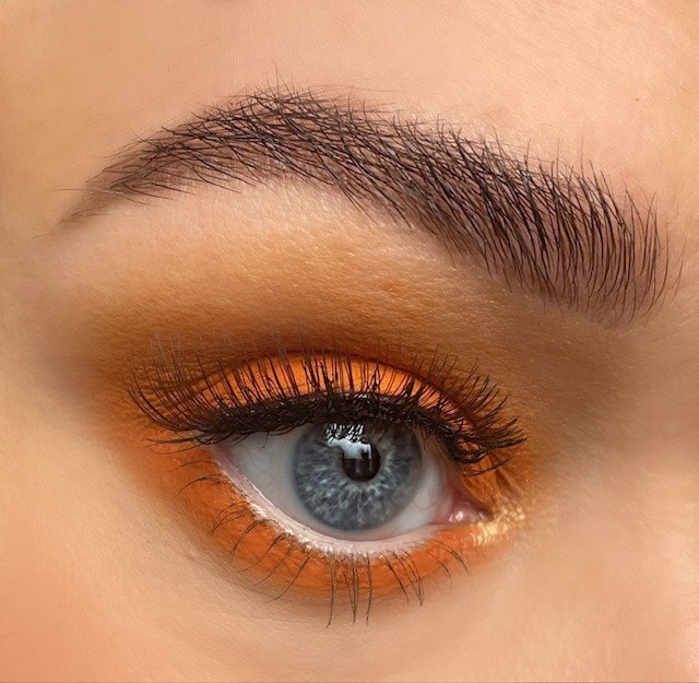 Orange Eyeshadow For Blue Eyes
