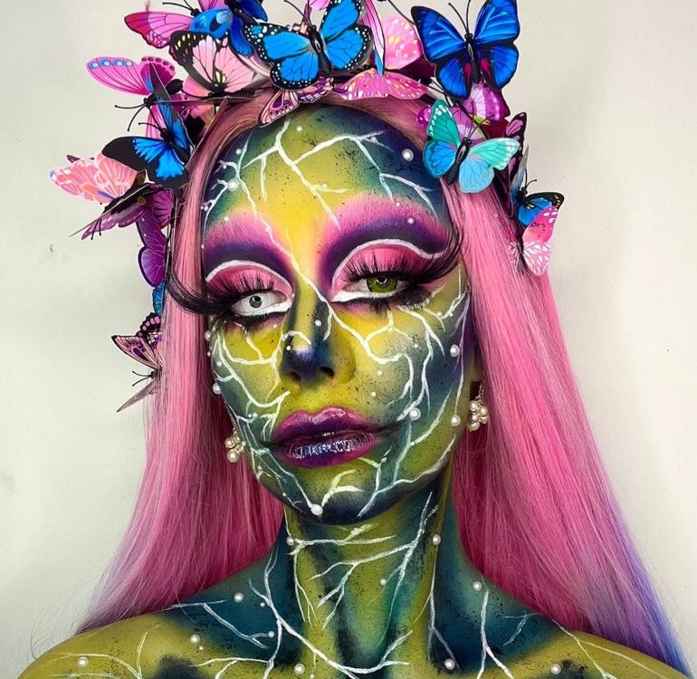 Butterfly Banshee Halloween Makeup