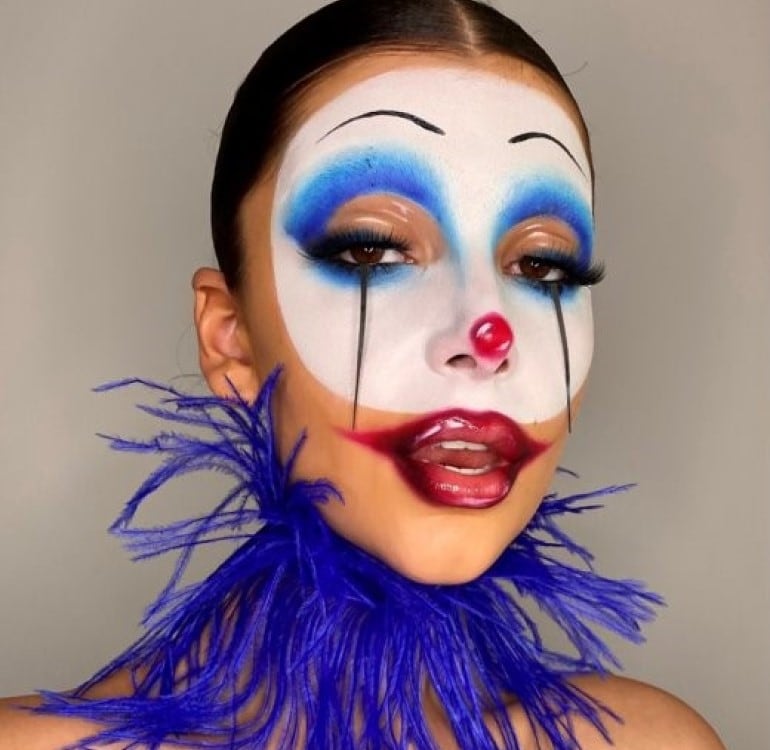 Couture Clown Halloween Makeup Look