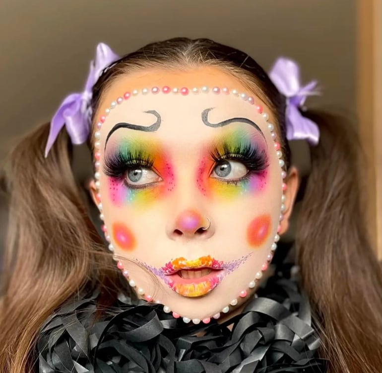 Carnival Clown Inspired Makeup
