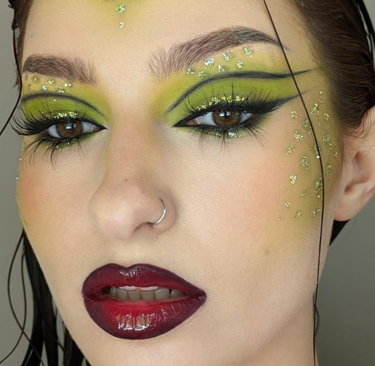 Toxic Halloween Makeup Look