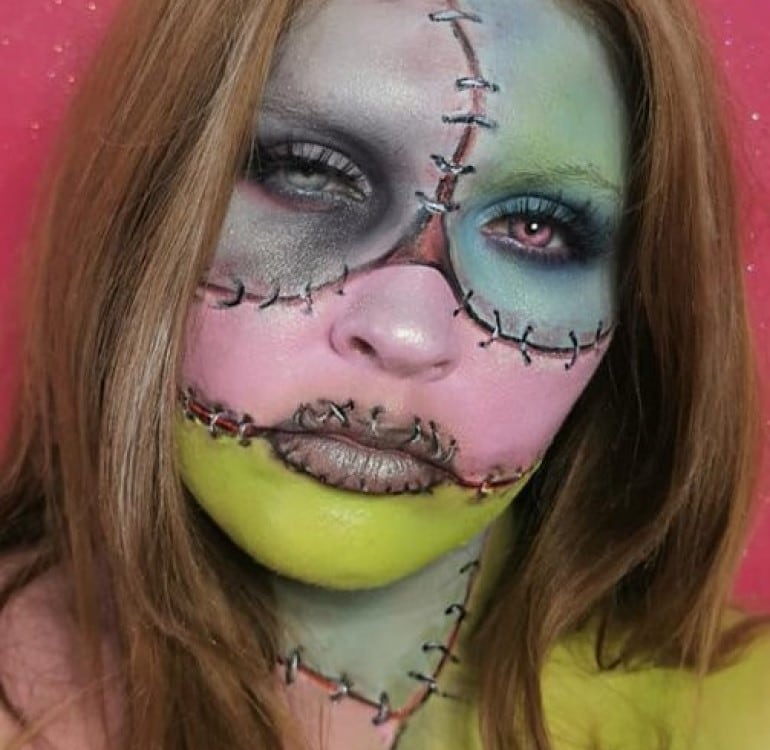 Zombie Autopsy Halloween Makeup